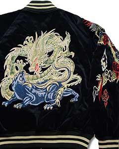 1922-3L　黒豹と竜（別珍）